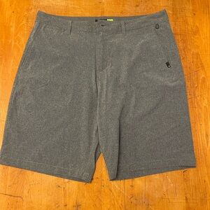 Quiksilver Men's Charcoal Flat Front Shorts